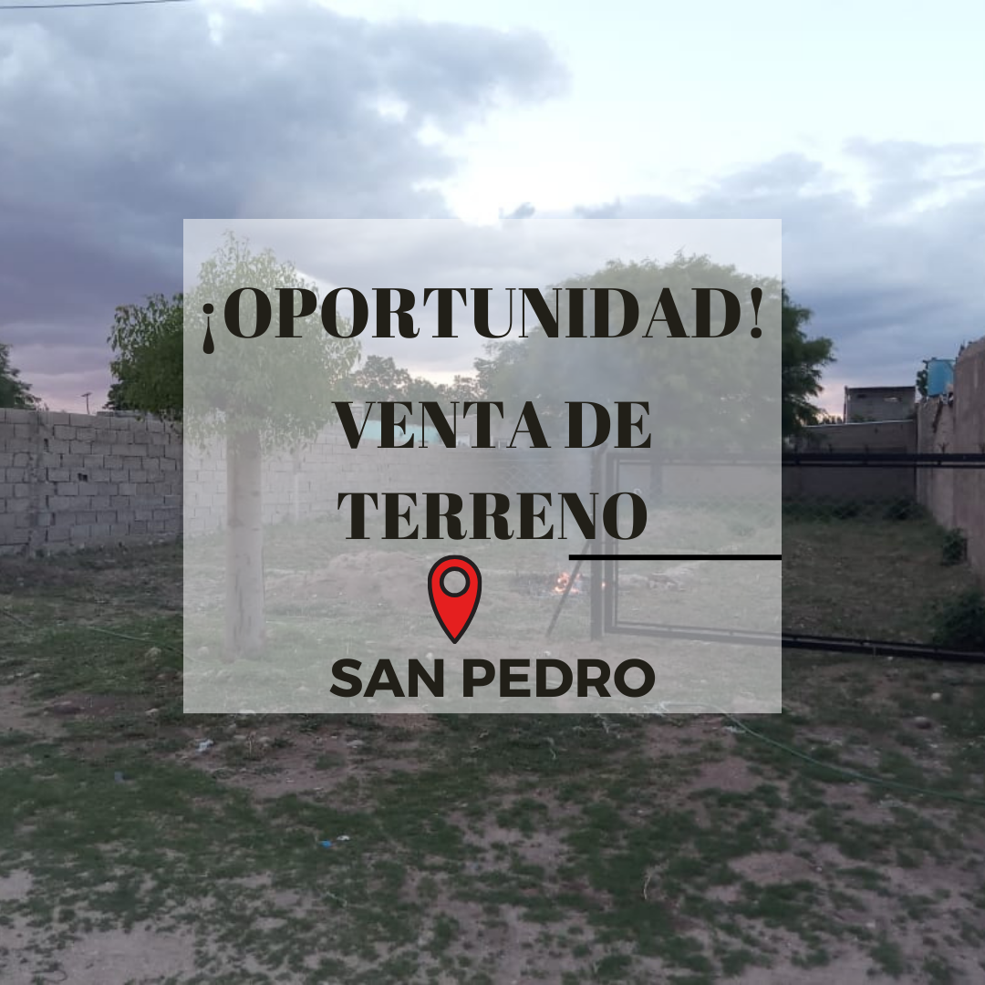 Venta De Terreno En San Pedro Inmobiliaria Del Oeste