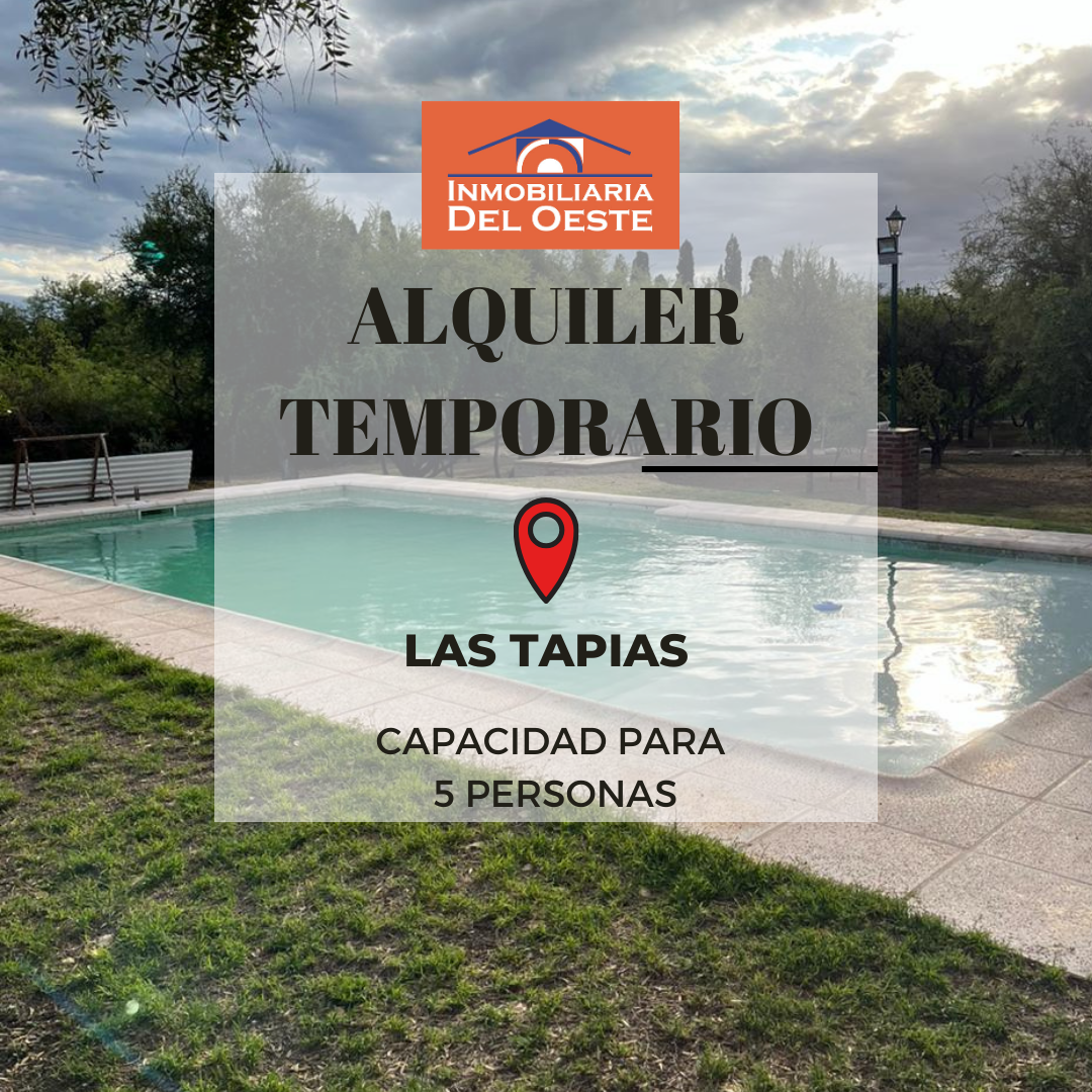 ALQUILER TEMPORARIO, EN LAS TAPIAS.